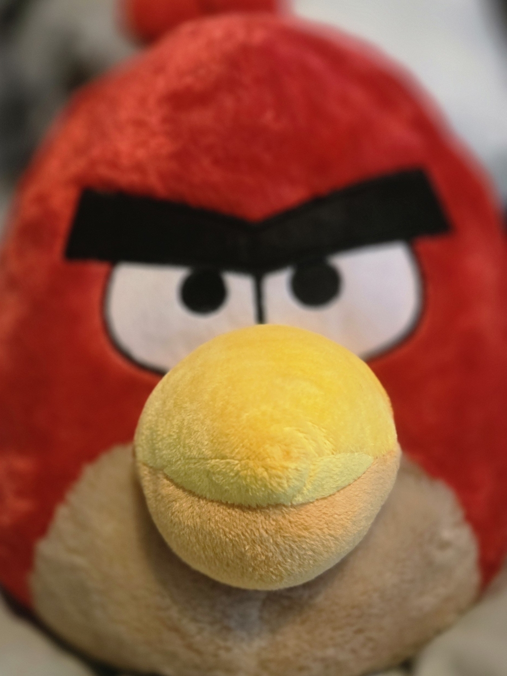 Red & Yellow Angry Bird Plush Toy - Official Character Plush